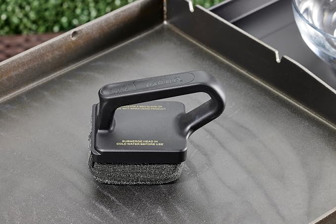 Mr. Bar-B-Q Bristle Free Steam Clean Griddle Brush Powered by Scrub Daddy
