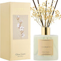 Reed Diffuser - Clean Linen 17 Fl.oz Reed Diffuser with 8 Sticks Scented Diffuser with Preserved Flowers for Bathroom Home Decor
