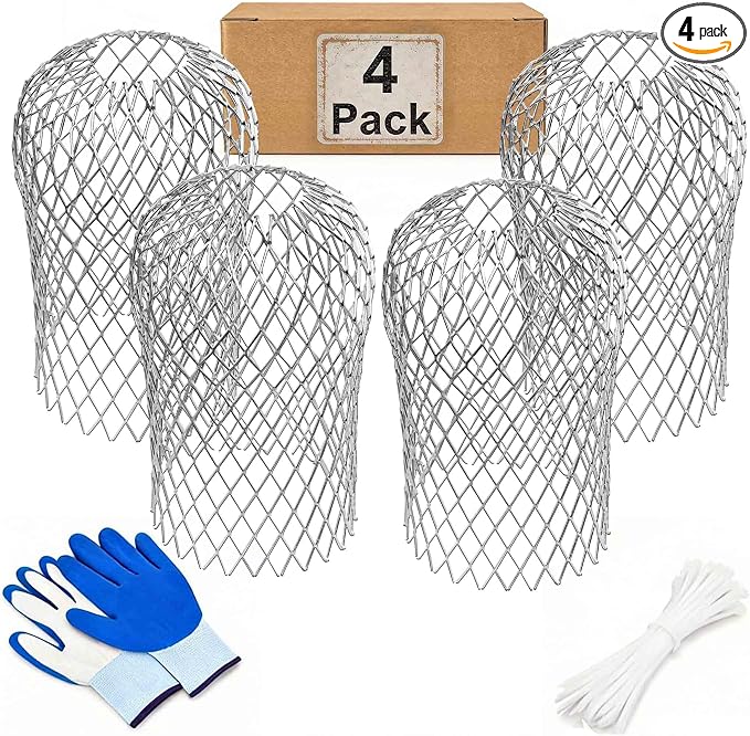 4 Pack Upgrade Gutter Downspout Guards, Heavy Duty Expandable Aluminum Gutter Filter, Leaf Gutter Downspout Screen for 2-4In Downspout Guard Openings, Stop Clogs from Leaves & Twigs