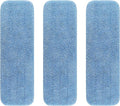 Replacement Microfiber Pad for Rubbermaid Commercial 18 Inch and 17 Inch Mop - 3 Pack Wet & Dry Commercial Cleaning Reusable Mop Refills Fit for Any Microfiber Flat