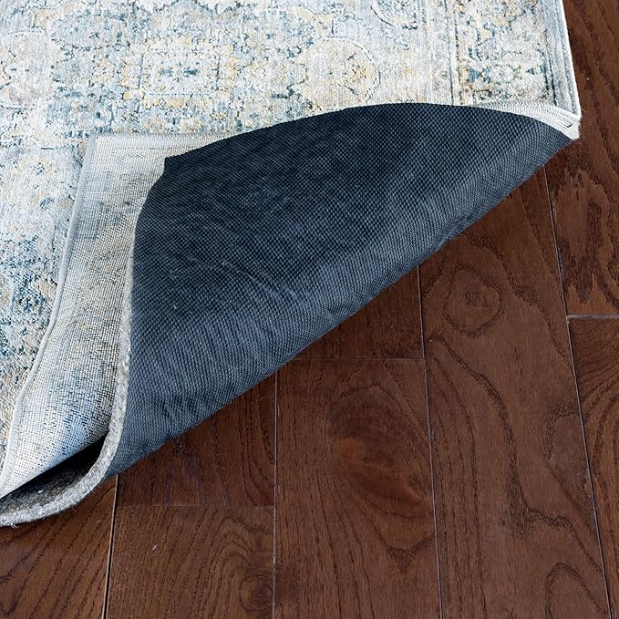 RUGPADUSA - Dual Surface - 5'x8' - 3/8" Thick - Felt + Rubber - Enhanced Non-Slip Rug Pad - Adds Comfort and Protection - for Hard Surface Floors