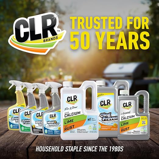 CLR Brands Grill Cleaner and Degreaser Spray, 26 oz. Bottle | Removes Burnt Food, Grease and Grime from Grates and Racks, Pellet and Electric Smokers