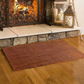 Plow & Hearth Dalton 2x3'6" Fireproof Hearth Rug | Paprika | Wool Blend Fireplace Mat | Protect Home Décor Hardwood Floor and Carpet from Sparks and Embers Wood Stove