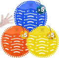 Urinal Screen Deodorizer (15 Packs) with 30 Gloves | 3 Fresh Scents, Ocean,Orange, Lemon|Urinal Cakes |Anti-Splash - Odor Protection for Toilets in Bathroom Restaurant Office Stadium School