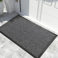 Yimobra Extra Large Door Mat Outside Entrance 60x32, Waterproof Heavy Duty Outdoor Mats for Front Door, Non Slip Rubber Entry Mat for Garage Patio, Easy Clean, Mix Grey