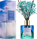 Reed Diffuser - Niagara Falls 6.7 Fl.oz Reed Diffuser Set with 8 Sticks & Preserved Baby's Breath, Reed Diffuser for Home Bathroom Shelf Decor