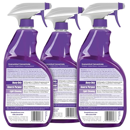 Simple Green AllPurpose Cleaner, 32 Fl Oz (Pack of 3), Lavender, 96 Fl Oz