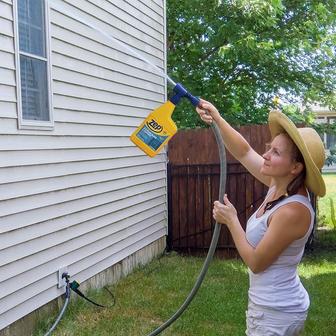 Zep Hose-End Outdoor Cleaner - U49910 - Great for Outdoor Glass and Surfaces - 32 Ounces (Pack of 2)