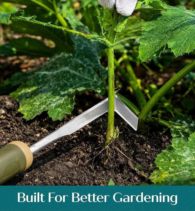 Heavy Duty Gardening Tools - Gardening Gifts for Women, Men, Mom, Dad - Durable, Ergonomic Garden Tools Set (Floral)