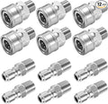 3/8 Inch NPT Pressure Washer Quick Connect Adapter Set, 12-Piece | Stainless Steel Male Thread Fittings for Compatible Hose, Gun, Wand and Surface cCeaner Connections, Rated Up to 5000 PSI