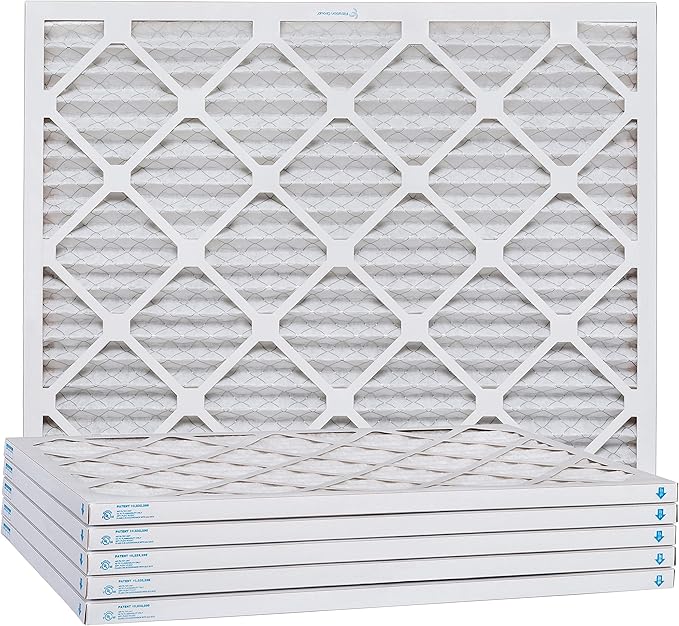 Aerostar 15x25x1 MERV 11 Pleated Air Filter, AC Furnace Air Filter, 6 Pack (Actual Size: 14 1/2" x 24 1/2" x 3/4")