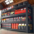 60.1" W Storage Shelves Extra Wide Metal Shelving 2500LBS Garage Shelving Adjustable 4 Tier Garage Shelves Industrial Metal Shelf for Basement Warehouse Shop 60.1" W x 24.1" D x 60" H
