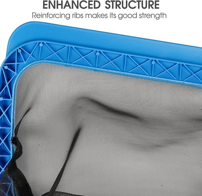 TidyMister Pool Skimmer Net with Self-Repair Fine Nylon Mesh Bag, Pool Leaf Rake for Above Ground Pools & In-ground Pools, Pool Nets for Cleaning - Original Series(No Pole)