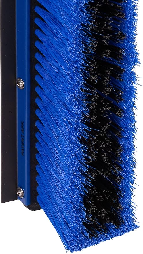 SPARTA Sweep Complete Floor Sweep with Squeegee for Catering, Buffets, Restaurants, Stainless Steel, 24 Inches, Blue (Pack of 3)