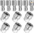 3/8 Inch NPT Pressure Washer Adapter Set, Quick Connector 12-Piece | Stainless Steel Female Thread Quick Connect Hose Fittings, 5000 PSI, Internal Thread Quick Connector Kit