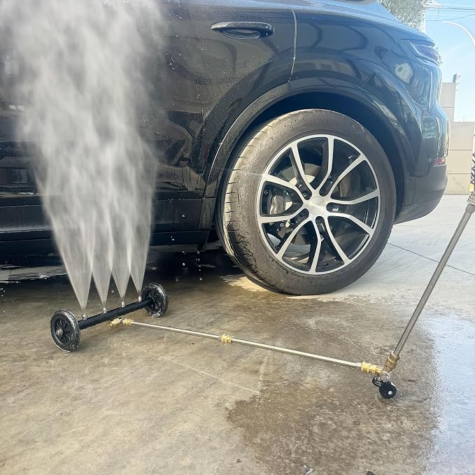 Tool Daily Dual-Function Undercarriage Cleaner with Swivel Wheel, 16 Inch | Surface Cleaner for Pressure Washer, Underbody Car Wash Water Broom, 4000 PSI