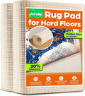 Non-Slip Rug Pad Gripper 3x5 Feet, Anti Skid Mat for Under Area Rugs, Keeps Rugs in Position and Safe, Thick Cushioned Carpet Pad for Hardwood Floors Protection