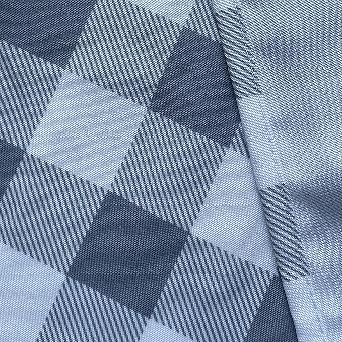 Waterproof Checkered Tablecloth Fabric - Rectangle 58x84 Inch Classic Gingham Buffalo Plaid Table Cloth for Indoor/Outdoor Use - Washable Table Cover for Kitchen, BBQs, and Parties