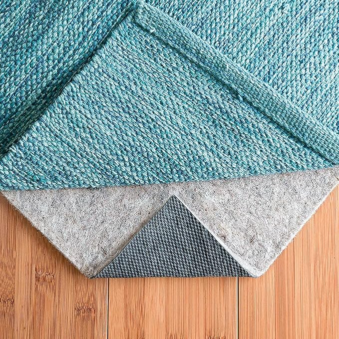RUGPADUSA - Dual Surface - 1'10" x 2'10" - 1/4" Thick - Felt + Rubber - Non-Slip Backing Rug Pad - Safe for All Floors