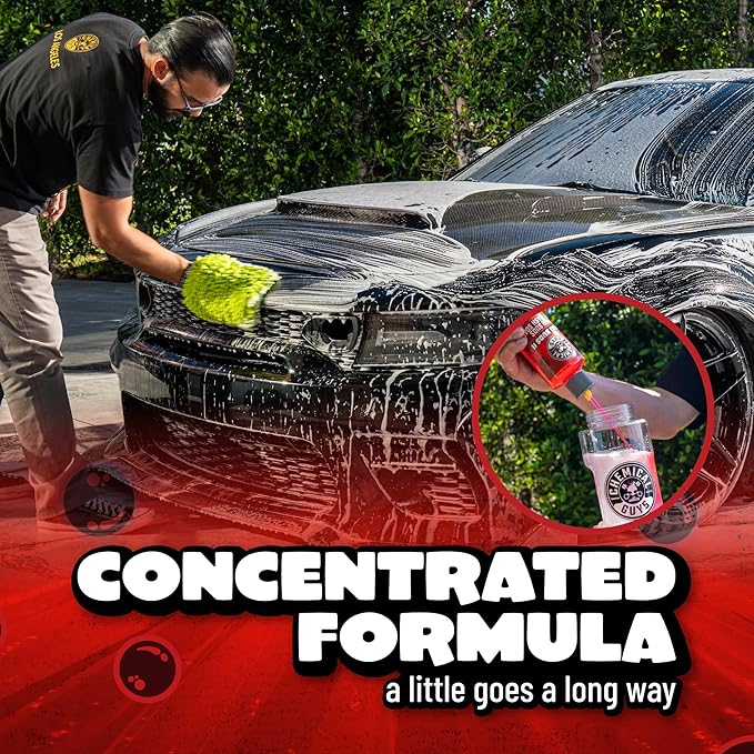 Chemical Guys, Maxi Suds II Car Wash Soap for Foam Cannons, Cherry, 64 oz | High-foam, pH-balanced suds for cannons, guns or buckets, gentle on wax and coatings, sweet cherry scent