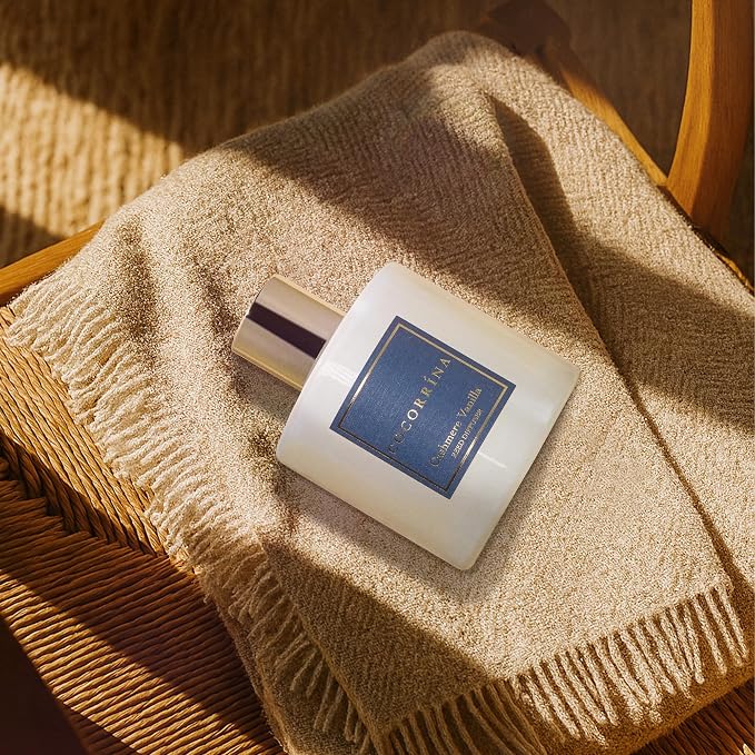 Reed Diffuser - Cashmere Vanilla 6.7 fl oz Reed Diffuser for Bedroom Bathroom Home Décor