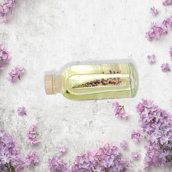 Reed Diffuser Set, Lilac Blossoms - Bathroom Shelf Décor | Made with Essential Oils & Real Botanicals, Lily of The Valley, Violets & Lilac, Made in the USA