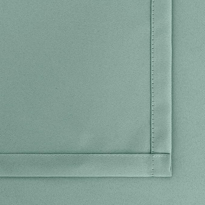 BGment Sage Green Blackout Curtains for Bedroom 63 Inches Length - Rod Pocket Thermal Insulated Room Darkening Drapes for Living Room Office Privacy Spring Decor, 42 x 63 Inch, 2 Panels