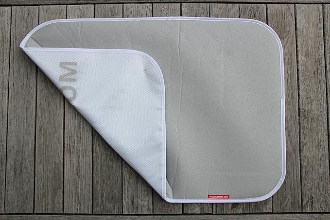 THEQUILTMATE - Premium Ironing Pad, Designed Especially for Quilters and Crafters, Large, Silver, 22in x 29in