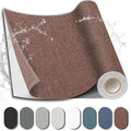 Fabric Repair Patch, 17X79 Inch Fabric Large Repair Tape, Self-Adhesive Patches for Furniture, Sofa, Car Interior, Shoes, Hand Bag, Clothing (Brown, 17X79 Inch)
