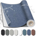 Fabric Repair Patch, 17X79 Inch Fabric Large Repair Tape, Self-Adhesive Patches for Furniture, Sofa, Car Interior, Shoes, Hand Bag, Clothing (Dark Blue, 17X79 Inch)