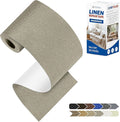 KING MOUNTAIN Linen Repair Patches, Self-Adhesive Fabric Patches, 4 X 63 inch Extra Size, Multi Color, Can be Used for Sofa Repair and Linen Clothes Repair（Khaki1.0