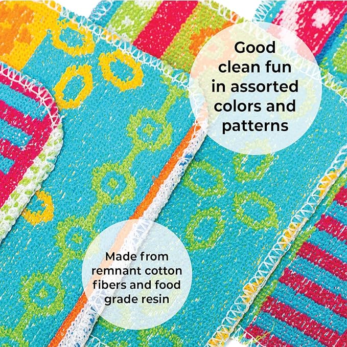 Skoy Scrub, 8-Pack Reusable, Non-Scratching Dish Scrubber for Kitchen and Household Cleaning, Planet-Friendly, Dishwasher Safe Soft Scrub, Monochromatic Colors