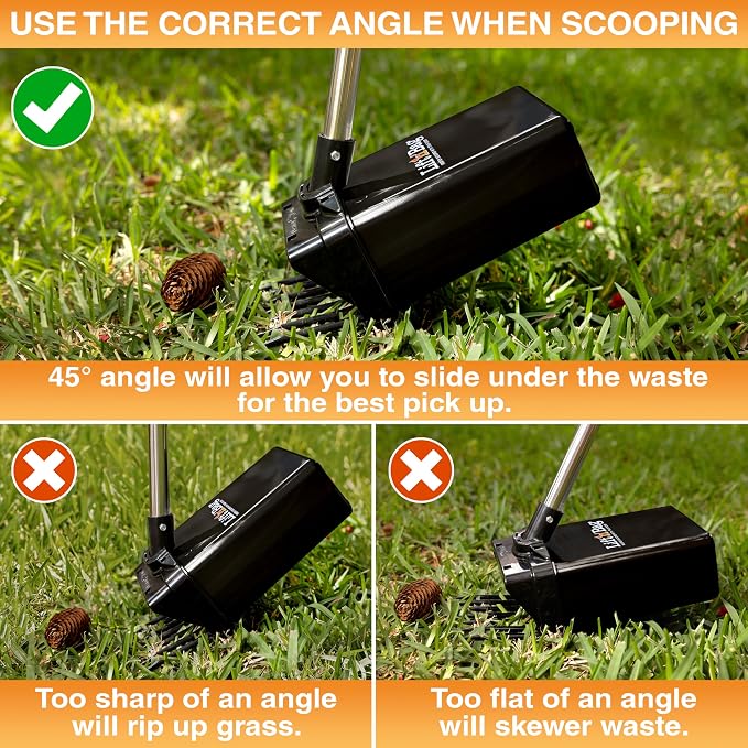 Neater Pet Brands Lift N’ Bag 2.0 Dog Pooper Scooper with Bag Attachment & 31" Pole for Small to Large Dogs, New Longer Pole, 195 Refill Bags, Heavy Duty Dog Poop Scooper for Yard, One-Hand Use