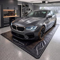 7'9" x 16' Garage Floor Mat, Non-Slip Containment Mat | 610GSM PVC Material, 65 Gal Capacity, Easy Maintenance, 1.2" Raised Edges, Protect the Floor