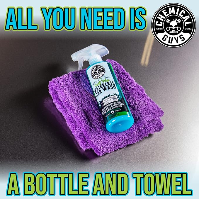 Chemical Guys, Swift Wipe Waterless Car Wash Spray, High Lubrication, 16 oz | Spray and wipe to clean and shine paint, glass and wheels with no water, a slick gloss for quick washes anywhere