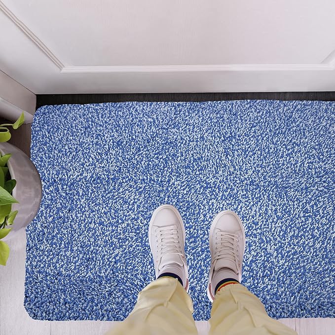 Premium Microfiber Indoor Door Mat – 32"x48" Washable Entry Mat, Non-Slip, Waterproof Backing, Super Absorbent, Low Profile Entryway Doormat for Indoor Entrance