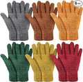 Bencailor 6 Pairs Microfiber Dusting Gloves, Dusting Cleaning Gloves Microfiber Gloves for Plants House Blinds Car Dust Mitt (Vintage Color,Medium)