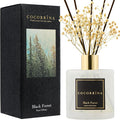 Reed Diffuser - Black Forest 17 Fl.oz Reed Diffuser with 8 Sticks Scented Diffuser with Preserved Flowers for Bathroom Home Decor