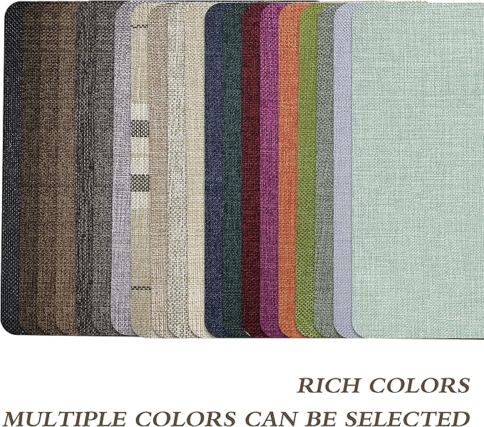 Coarse Linen Repair Patches, Self-Adhesive Linen Fabric Patches, 8X11 inch Extra Size, Multi Color.Can be Used for Linen Sofa Repair and Linen Clothes Repair.(8" x 11",Light Grey)