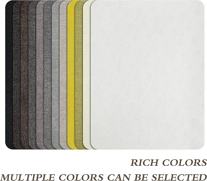 KING MOUNTAIN Fine Linen Repair Patches, Self-Adhesive Linen Fabric Patches, 8X11 inch Extra Size, Multi Color, Can be Used for Linen Sofa Repair and Linen Clothes Repair(8" x 11",Beige 2.0)